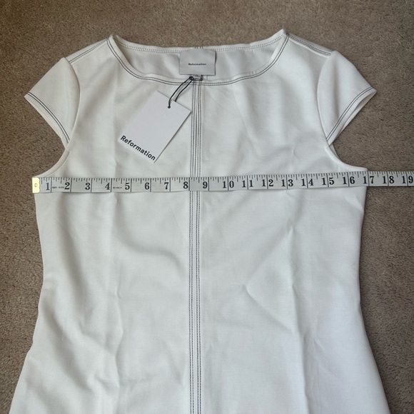 ✨NWT✨ Reformations Carsyn Knit Dress in white size M - Picture 7 of 11
